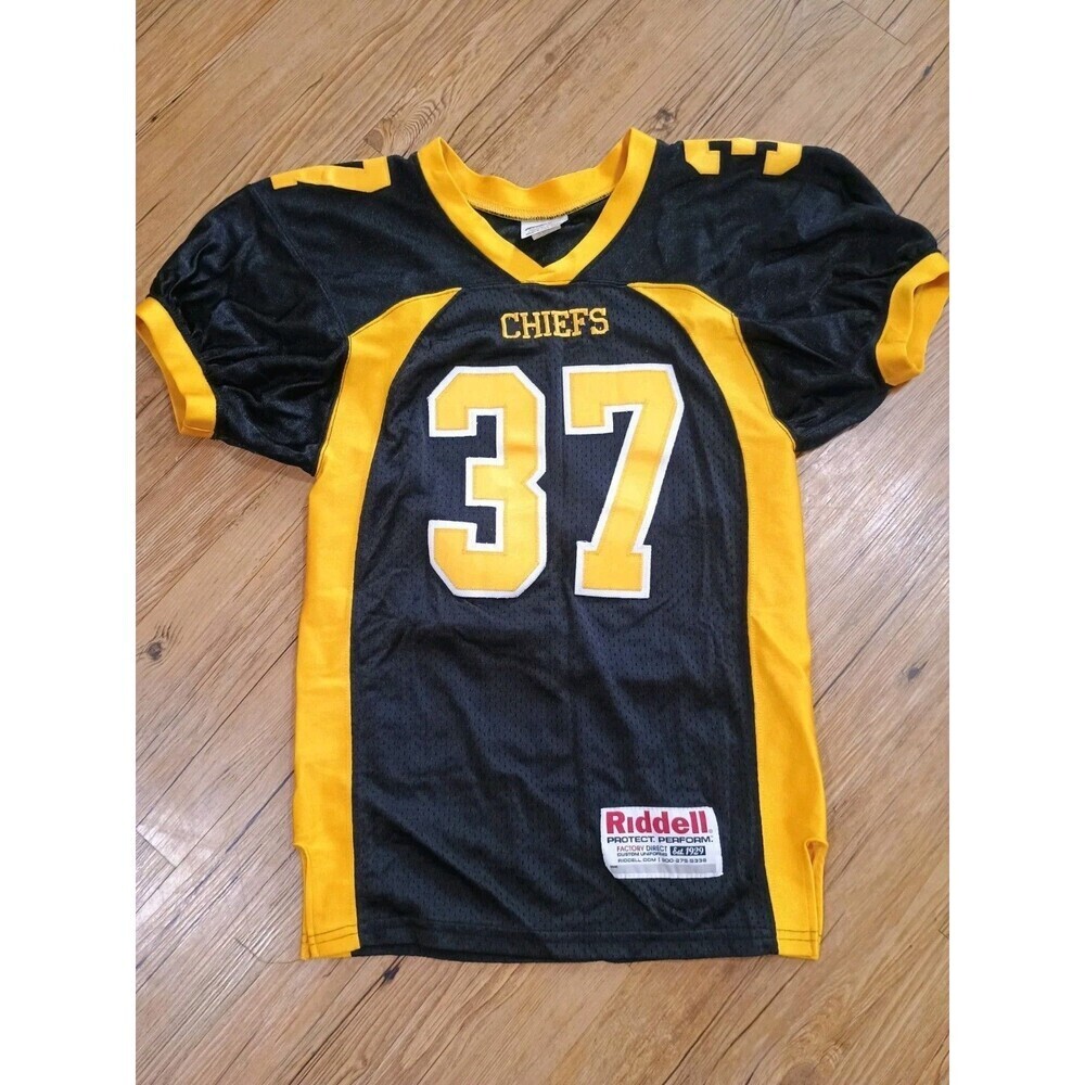Youth Sports Jersey “Chiefs” #37 Black Gold Riddell Factory Direct